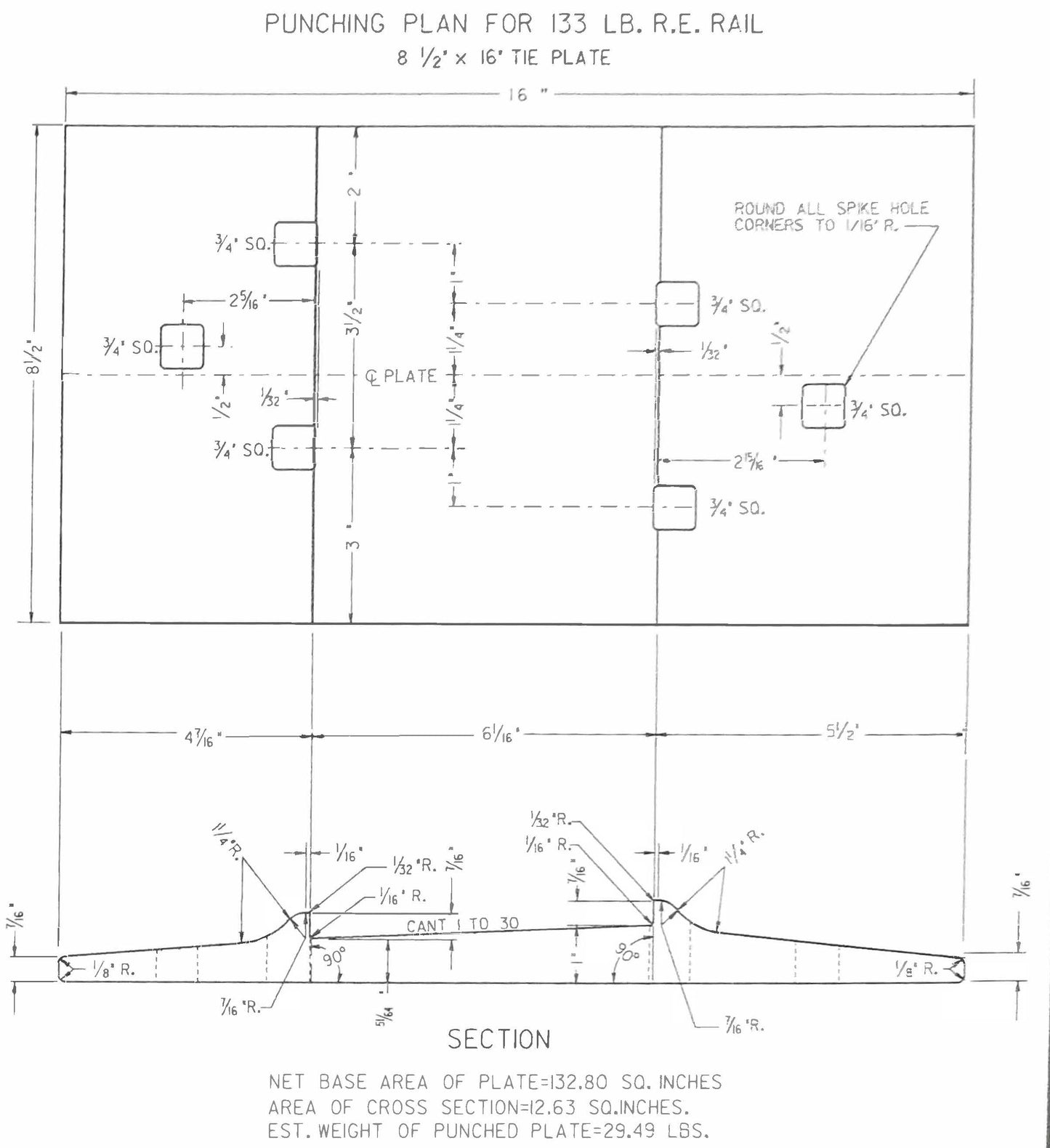 O Scale Detail Tie Plates - 100 pack