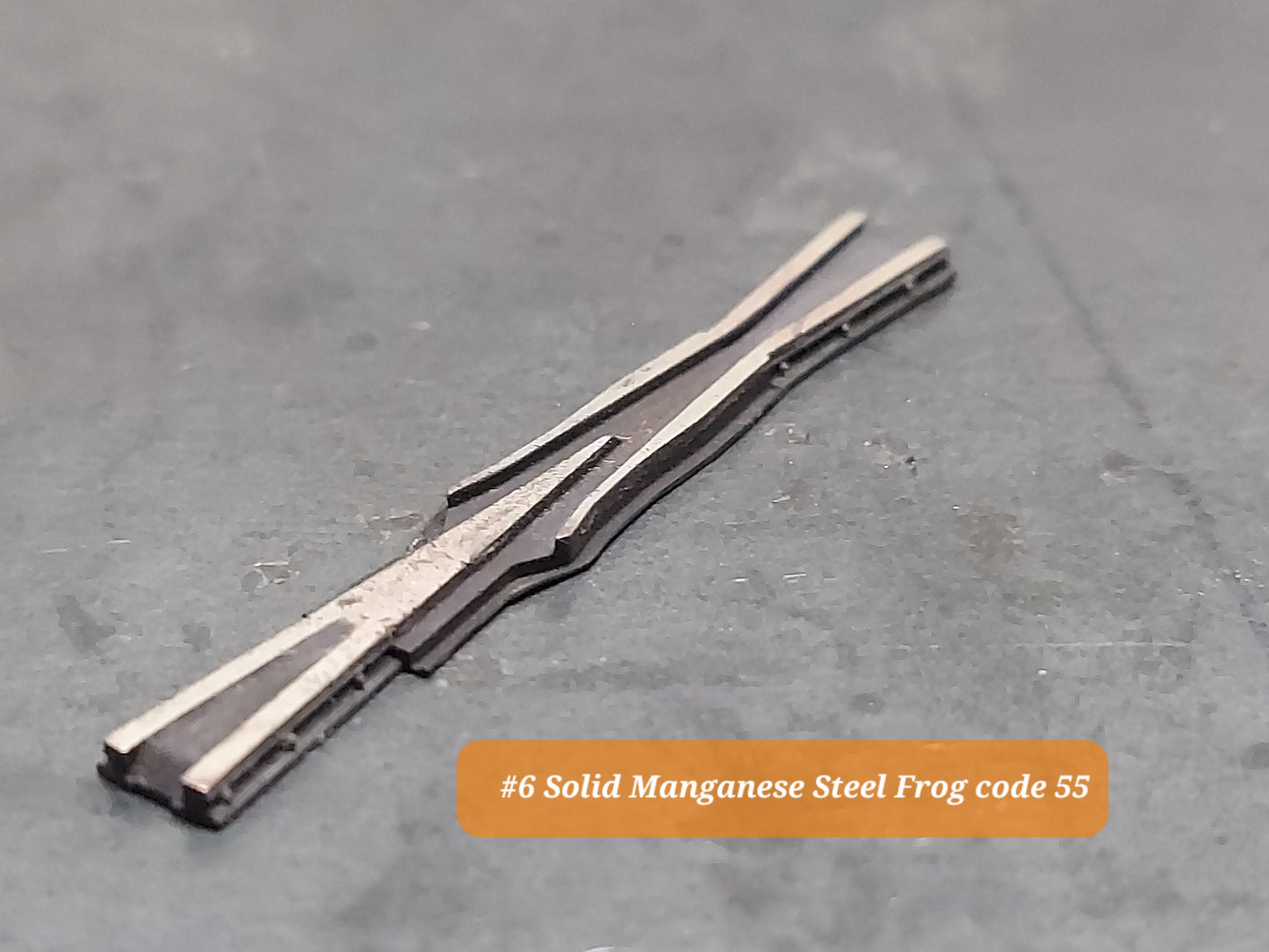 HO #6 Solid Manganese Steel Frog