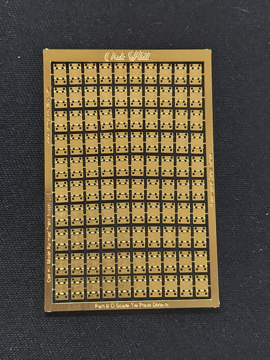 O Scale Detail Tie Plates - 100 pack