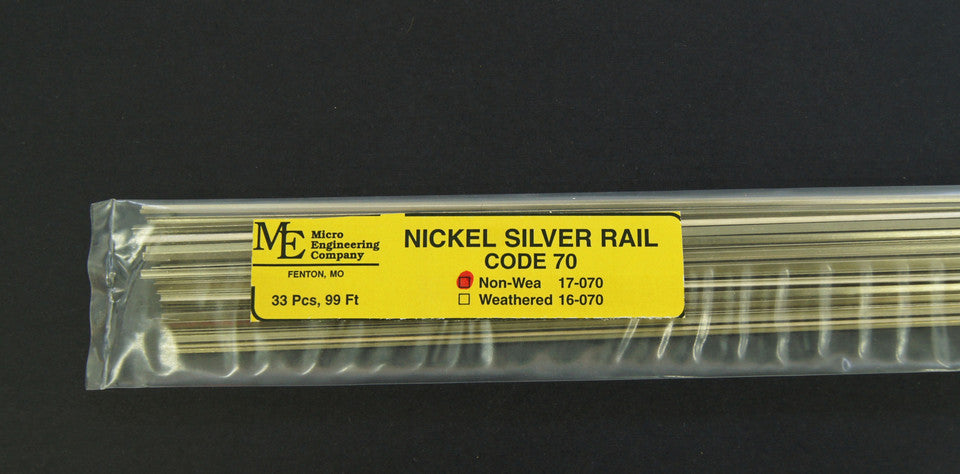 Micro Engineering Nickel Silver Rail – Code 70