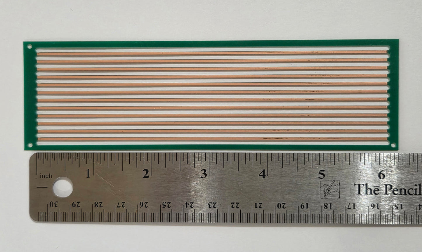 N Scale PC Board Tie Strips – 12 Six-Inch Sections