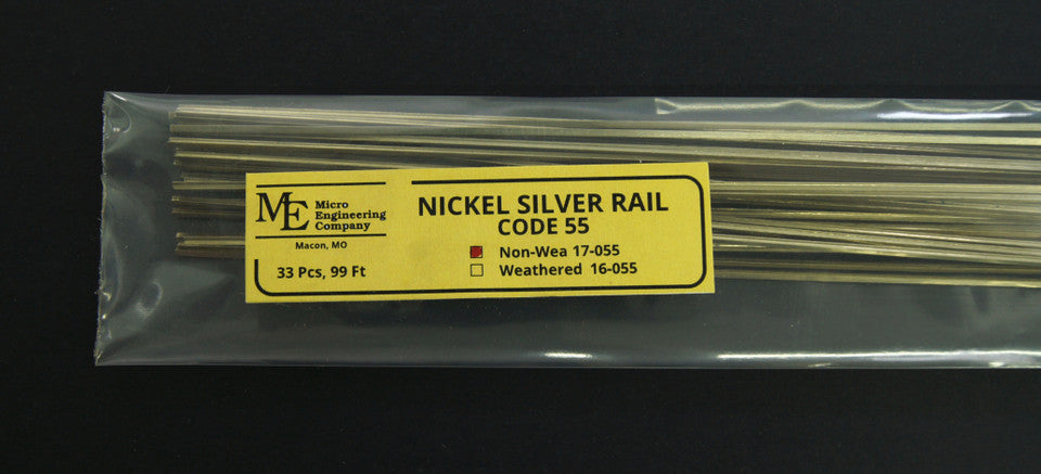 Micro Engineering Nickel Silver Rail – Code 55