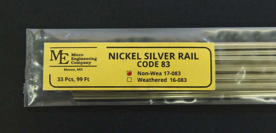 Micro Engineering Nickel Silver Rail – Code 83