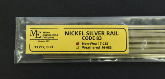 Micro Engineering Nickel Silver Rail – Code 83