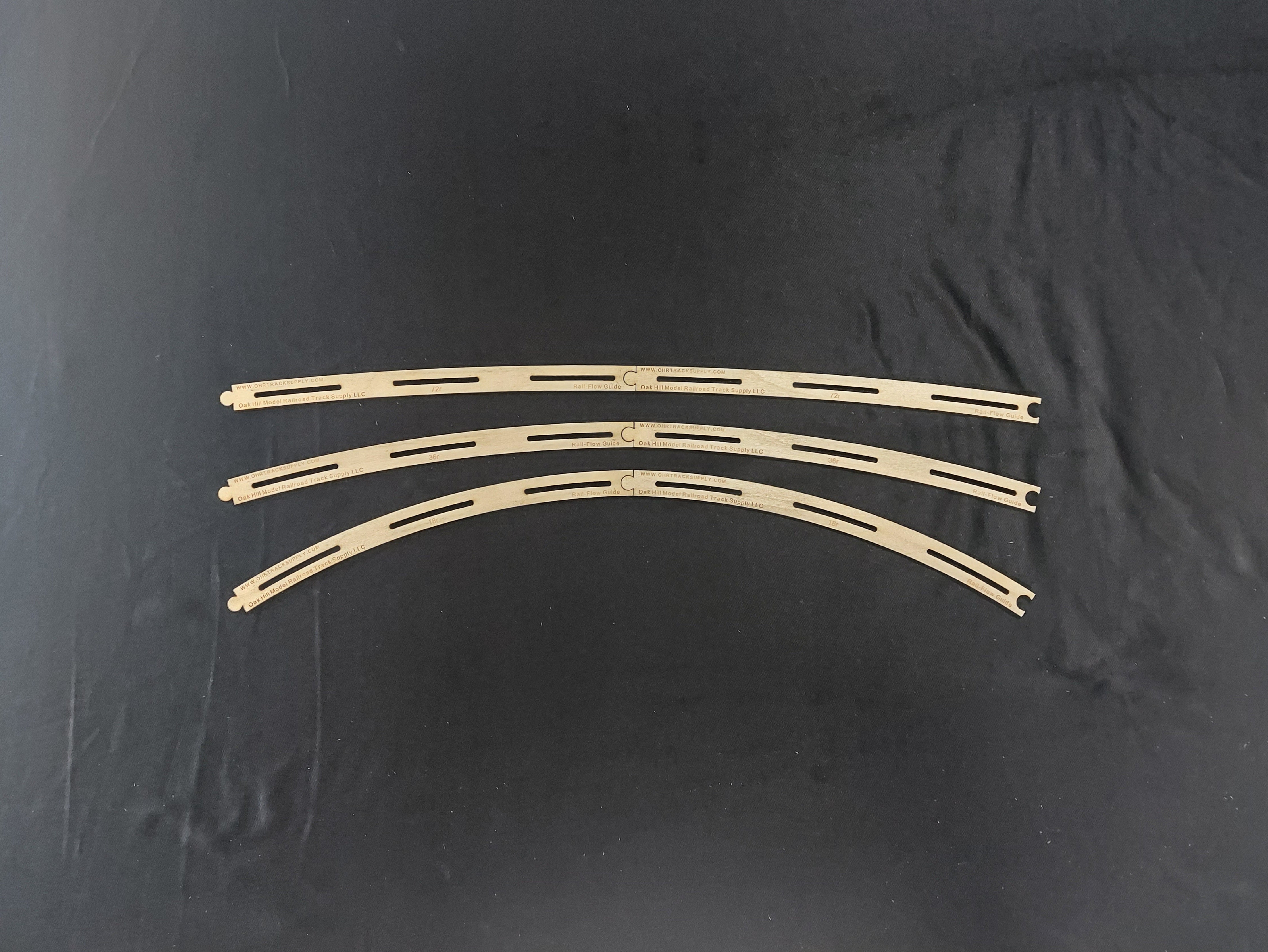 HO Curved Rail-Flow Track Alignment Guides | Oak Hill Model Railroad ...