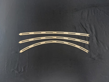 Curved Rail-Flow Track Alignment Guides