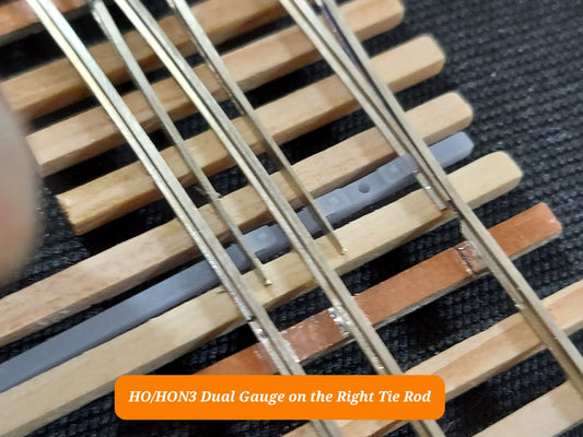 HO/HOn3 (Dual Gauge) Tie Rods for turnouts