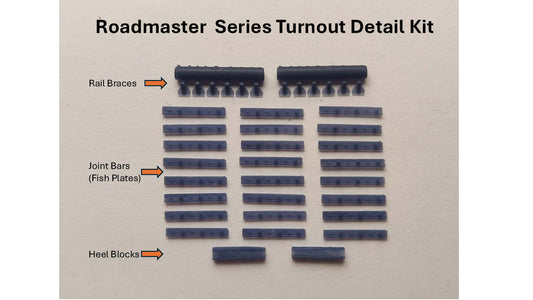 HO Scale Roadmaster Series Turnout Detail Kit